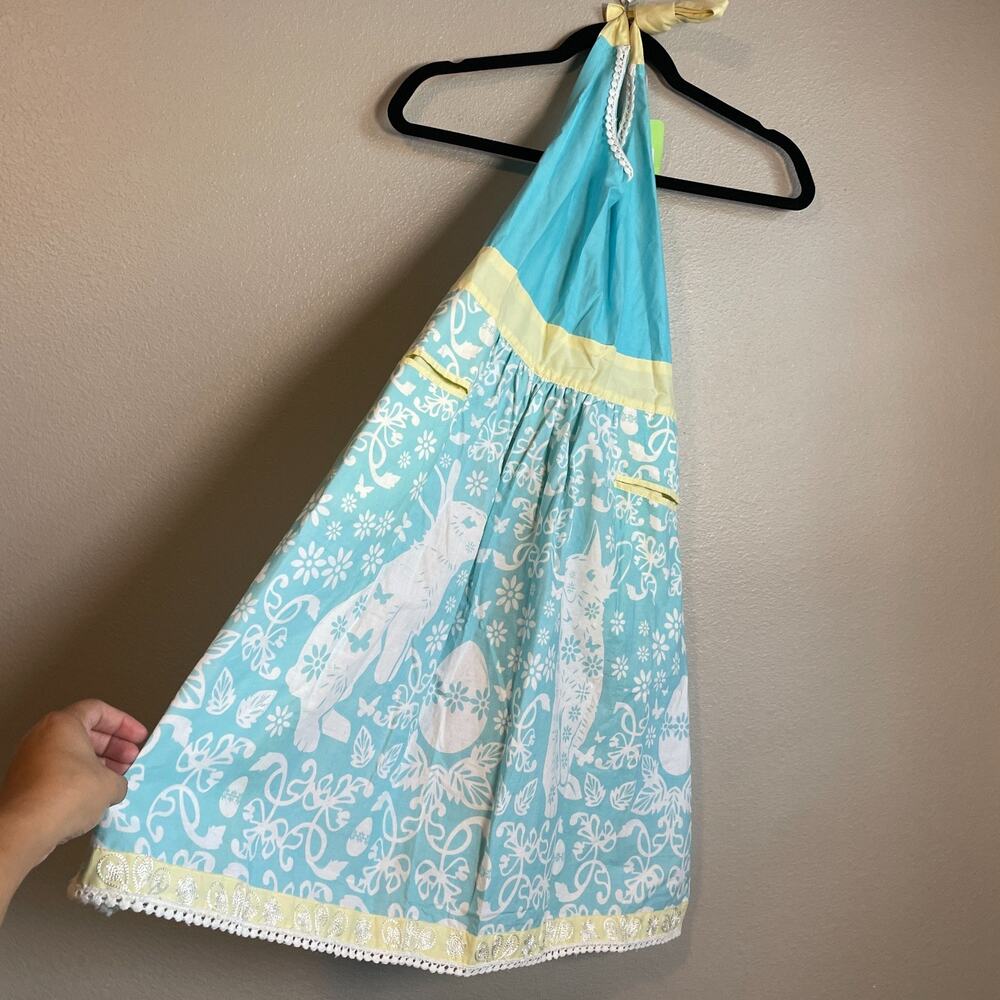 Sur La Table Adult Apron Kitchen Cooking Bunnies Easter